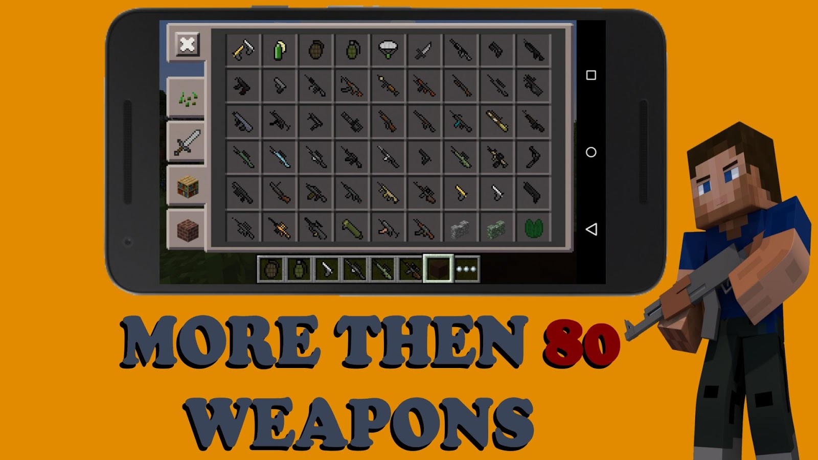 guns mod pe weapons mods and addons